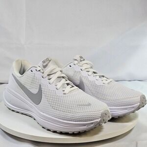 Nike Revolution 7 Womens Running Shoes White Metallic Silver HJ8485-101 Size 6.5